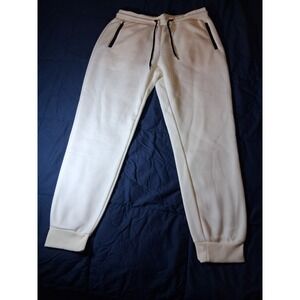 Pure Champ Cream Jogger Sweatpants Cotton‎ Blend Drawstring Waist Size XL